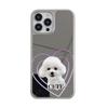 Funda de Teléfono con Espejo para Cachorro Lindo iPhone16 17 Corazón Dibujos Animados Serie Completa Apple 18Pm Espejo de Maquillaje para Niñas