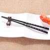 Talheres Chineses Palitos de Liga Palitos Domésticos Novos Antiderrapantes Moldados Palitos Pontiagudos Japoneses e Coreanos Resistentes a Altas Temperaturas Hotel Palitos para Uma Pessoa