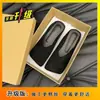 Zapatillas Planas de Moda Estilo Coreano para Mujer Modelo Primavera y Otoño 2025, Elegantes Zapatos Cerrados de Terciopelo con Corte en V y Punta Cuadrada de Tacón Bajo para Mujer