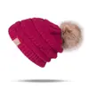 Chapéu de Tricô com Pom-Pom Popular Transfronteiriço, Chapéu de Inverno Unissex para Deslocamento ao Ar Livre, Chapéu de Tricô Casual Quente e Estiloso