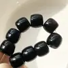 Ágata Negra Natural Contas Cilíndricas Estilo Antigo Acessórios Espaçadores para Pulseira DIY Contas Soltas Carnelian Cristal Grande e Pequeno Atacado