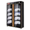 Gabinete Esterilizador de Toalhas Comercial Salão de Beleza Vertical Porta Dupla Grande Capacidade Barbearia Banho de Pés Roupas Chinelos Armário de Higiene Especial