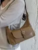 Bolsa de Axila Feminina 2026 Novo Estilo Tendência Verão Retrô Nicho Luxo Leve Toque de Alto Padrão Bolsa de Ombro Único Transversal Bolsa Bolinho
