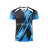 Ropa de Bádminton Victoria Coreana Manga Corta Unisex Bloque de Color Competición Secado Rápido Transpirable Deporte Manga Corta Top de Competición Uniforme de Equipo