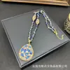 Nueva Cadena de Suéter de Piedra Bruta de Cristal Diseño Completo de Diamante Hecho a Mano Moda Europea Americana Transfronterizo Estilo Celebridad de Internet Fabricante Mayorista
