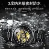Transmisión en Vivo Popular Reloj para Hombre Mecánico Totalmente Automático Pieza Única Envío Directo Correa de Acero Negro Reloj Mecánico Estudiante Masculino