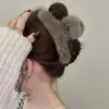 Oufei Le versão coreana do grande clipe de pelúcia de vison outono e inverno parte de trás da cabeça cabelo de coelho clipe de tubarão grampo de cabelo acessórios de cabelo atacado