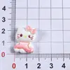 Conjunto de Case de Celular DIY de Resina e Cola de Creme com Tema de Gatinho Cartoon Brilhante, Elástico de Cabelo, Pingente, Adesivo para Garrafa de Água e Adesivo para Presilha de Cabelo