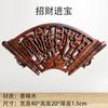 Dongyang Tallado de Madera Maciza Patrón Calado Pintura Decorativa Antigua China Colgante Carácter Fu Nudo Chino Decoración de Pared para Sala de Estar en Forma de Abanico
