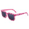 Nuevas Gafas Divertidas para Fiesta de Boda Bloque de Construcción Color Cuadros Píxeles Secundarios Mosaico de Bloques Gafas