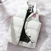 Colete de Algodão com Penas Quente de Venda Cruzada Outono e Inverno, Colete Casual Sem Mangas, Estilo Casal, Compra em Grupo, Gola Alta, Liquidação