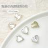 Joyería para uñas al por mayor taladro transparente con forma especial de fondo puntiagudo súper flash corazón torcido hacha cuadrado gordo taladro blanco pila de taladro accesorios para uñas