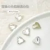 Accesorios para Uñas Rhinestones Transparentes de Forma Irregular con Base Plana Súper Brillantes Corazón Torcido Forma de Hacha Cuadrados Gruesos Rhinestones Blancos Rhinestones Apilados Decoraciones para Uñas