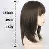 Peruca Completa Feminina Estilo Japonês e Coreano Celebridade da Internet Cabelo Liso Médio-Longo em Camadas Pode Ser Estilizado Confortável Natural Cabelo Falso em Estoque