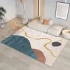 Tapete de Veludo de Cristal Geométrico Moderno Simples Luxo Leve Resistente à Sujeira Sala de Estar Mesa de Centro Grande Área Cobertor Completo Quarto Tapete Macio