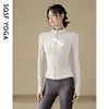 Jaqueta Fitness Esportiva Gola Alta Feminina Cintura Marcada Emagrecedora Versátil Elástica Pilates Treino Yoga Secagem Rápida Top
