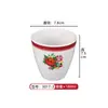 Vajilla de Melamina Estilo Esmalte Retro Estilo Callejero Nostálgico Olla Caliente Plato Doble Felicidad Plato para Guarnición Plato para Carne Juego de Cuatro Piezas para Poner la Mesa