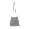 2026 Nuevo Estilo Coreano Bolso Brillante con Incrustaciones de Diamantes y Pedrería Bolso Cubo Bolso de Hombro Cruzado