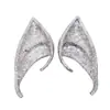 Venta Caliente Transfronteriza Halloween Mascarada Brillo Fino Orejas de Hada Goma Suave Fiesta Cosplay Orejas Puntiagudas elfo