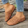 Novas Sandálias de Verão com Solado Grosso, Tamanho Grande, Transfronteiriças, Fechadas na Ponta, Vazadas, Sandálias de Exterior Modernas Estilo Birkenstock