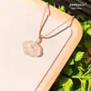 Colgante de Agata Calcedonia Natural de Alta Calidad, Cierre Ruyi, Piedra Preciosa para Hombres y Mujeres, Collar con Colgante de Jade Nube de la Fortuna