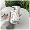 Color Ins Carcasa de Teléfono Móvil con Espejo de Fresa para iPhone14 Adecuada para Apple 15promax Espejo de Maquillaje 13/12 Nicho