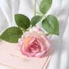 Guau Terciopelo Simulado Personalizado Rosa Individual Decoración de Pared de Flores Casera Boda Día de San Valentín Pared de Flores en Cascada Roja Mano