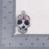 Accesorios para Joyería DIY, Serie Mil Flores, Colgante Esmaltado de Calavera Impresa Colorida, Collar de Aleación, Pulsera, Colgante Individual