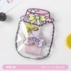 Bolsa Ziplock Transparente con Dibujos Animados Ins Lindo de Aspecto Superior para Almacenamiento de Galletas y Dulces para Niños, Bolsa de Regalo para Juguetes
