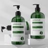 En Stock Botella de Gel de Ducha Verde de 480 ml, Botella de Gel de Ducha Tipo Prensa de Hombro Redondo para Mascotas, Botella de Champú de 28 mm