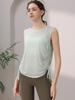 Novo Colete Esportivo Fino de Floco de Neve Tencel Camiseta Blusa Feminina Secagem Rápida Respirável Roupa de Yoga Top de Treino Fitness Verão