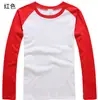 Color de costura impresión de manga camiseta exportación 140 gramos 32 hilos cuello redondo fabricantes de camisetas OEM