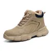 Nuevos Zapatos de Protección Laboral de Invierno Dinggu para Hombre, Antiaplastastamiento y Antipinchazos, Zapatos de Trabajo para Cuatro Estaciones, Zapatos de Seguridad, Zapatos Cálidos, Venta al por Mayor de Fábrica
