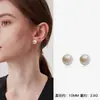 Pendientes de Plata Pura S999 con Aguja y Perla Swarovski Pendientes de Mujer Más Vendidos Joyería de Perlas Ligera de Lujo Nueva Versátil Venta al por Mayor desde el Fabricante