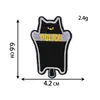 Parche de Insignia de Gato Pacífico y Violento de Dibujos Animados con Velcro Bordado Parche Divertido y Humorístico Venta al por Mayor Decoración DIY para Bolsas y Sombreros