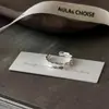 Anillo Liso de Plata de Ley S925 para Mujer, No se Desvanece, Estilo de Nicho de Gama Alta, Lujo Ligero, Colección Versátil de Anillos de Dedo Minimalistas Abiertos