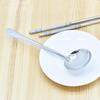 Colher de aço inoxidável pequena colher de sopa colher longa alça criativa bonito redonda Spoon restaurante fornece colher de óleo pequena colher de frutas atacado