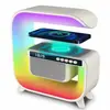 Popular Caixa de Som Bluetooth G3Mini com Carregamento Sem Fio, Despertador, Luz Ambiente, Carregamento Sem Fio Multifuncional, Caixa de Som Bluetooth Inteligente