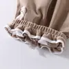 Pantalones de Forro Polar para Niñas Estilo Nuevo de Invierno, Leggings Elegantes con Borde Ondulado de Dibujos Animados, Pantalones Versátiles que Cubren la Cintura para Bebé Niña, Modernos