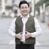 Ropa para Hombres de Mediana Edad y Mayores, Chaleco Multibolsillos Holgado Talla Grande, Chaleco para Hombre, Informal Pesca Exterior Ropa de Papá