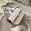 Bolsa Pequeña para Mujer 2025 Otoño Nuevo Estilo Coreano Bolsa Cuadrada Pequeña Correa Ancha para el Hombro Moda Versátil Bolso de Hombro Único Cruzado Tendencia Venta al por Mayor