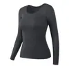 Capa base de belleza ultrafina Ropa interior térmica para mujer Ropa de otoño Conjunto de pantalones de otoño Capa base invisible sin costuras que genera calor Invierno