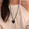 Coreia do Sul Big Love Tether Colar Ins Estilo High-end Retro Colar Novo Camisola Cadeia Camisola Brincos de Corrente