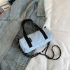 2024 Bolso Casual Simple Personalizado Popular Texturizado Hermoso Bolso Cruzado de Verano Gran Capacidad Bolso Almohada para Mujer