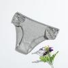 Calcinhas Femininas Novas de Algodão Puro com Fio Cor Sólida Cintura Baixa Renda Respirável Camada Dupla Roupa Íntima Feminina Vendida Separadamente