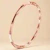 Pulsera de Acero Inoxidable de Alta Gama para Mujer Diseño de Hebilla Nicho de Bambú Pulsera de Acero de Titanio Pulsera que No se Desvanece Joyería al por Mayor