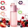 Garrafa Borrifadora Perfumada Copo de Água Sabor Fruta para Crianças Que Pode Borrifar Água para Mudar o Sabor, Aroma Multissabor, Copo Divertido
