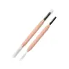 Peine de Acero de Doble Punta para Cejas y Pestañas con Cubierta Protectora Portátil, Cepillo para Cejas de Acero Inoxidable, Cepillo para Pestañas de Doble Punta, Peine para Pestañas Multiusos con Dos Puntas