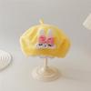 Sombrero de Bebé Primavera y Otoño Boina para Bebé Niña Recién Nacido para Niños Tejido de Lana Princesa Lindo Súper Lindo Moderno