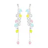 Pendientes Largos de Borla con Perla y Circonita de Aguja de Plata S925, Lujo Ligero, Moda de Nicho, Temperamento Dulce de Alta Gama para Mujer